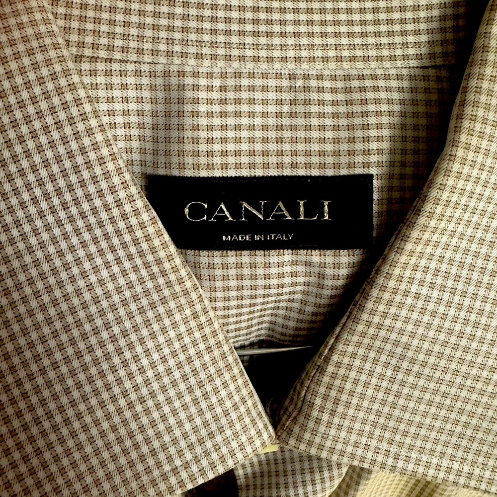 Brown Canali dress shirt